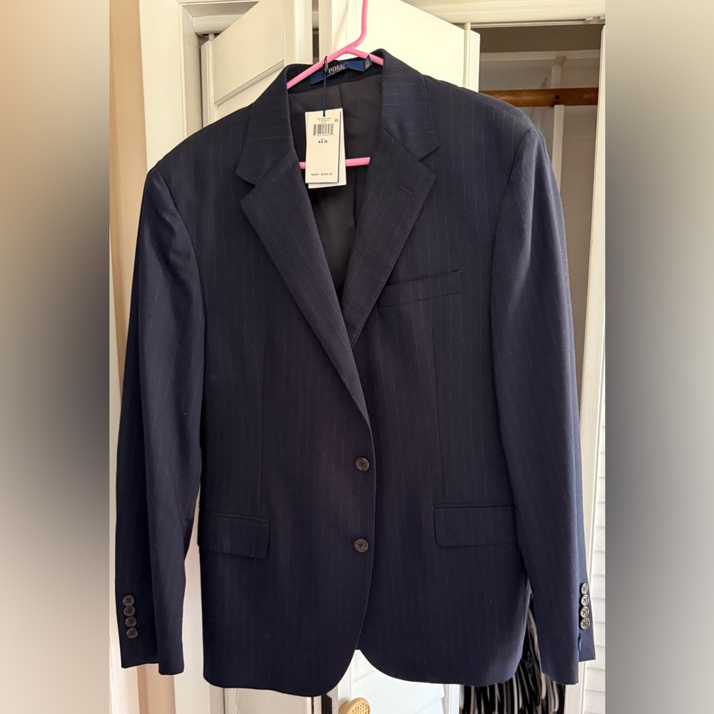 RALPH LAUREN Navy Blue Men's Blazer